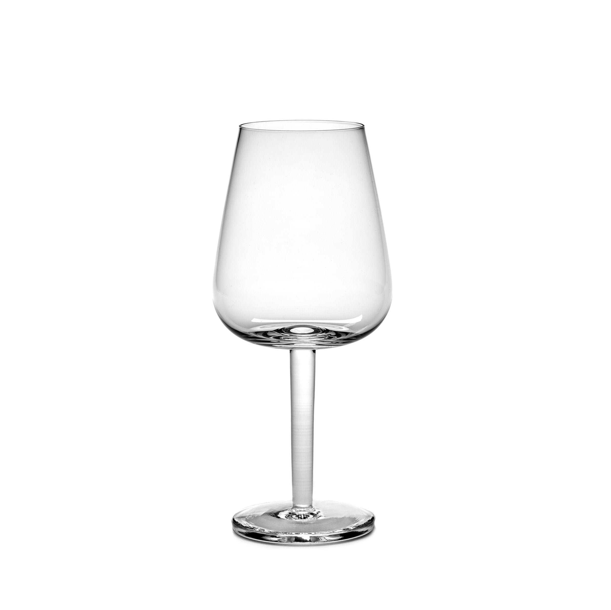 Base White Wine Glass Curved Set of 4