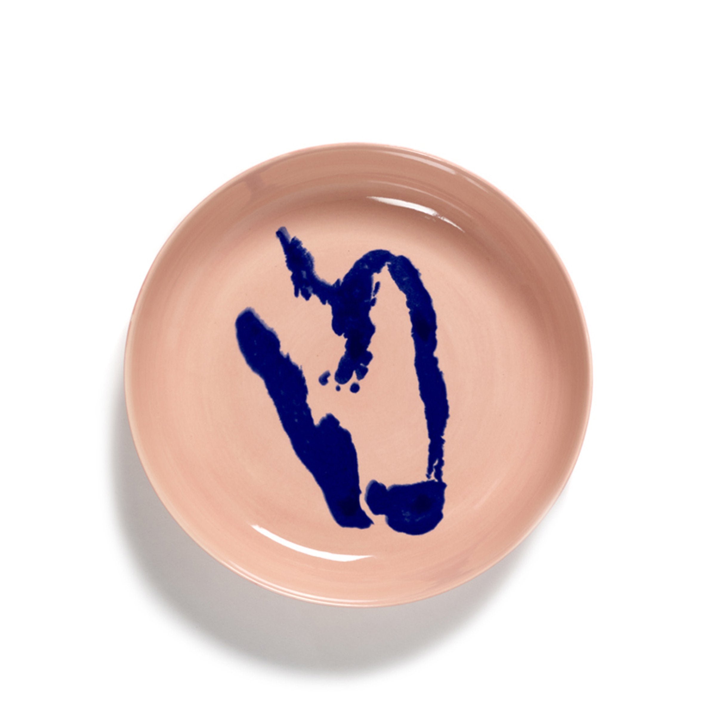 Feast High Plate Delicious Pink - Pepper Blue - Set Of 2