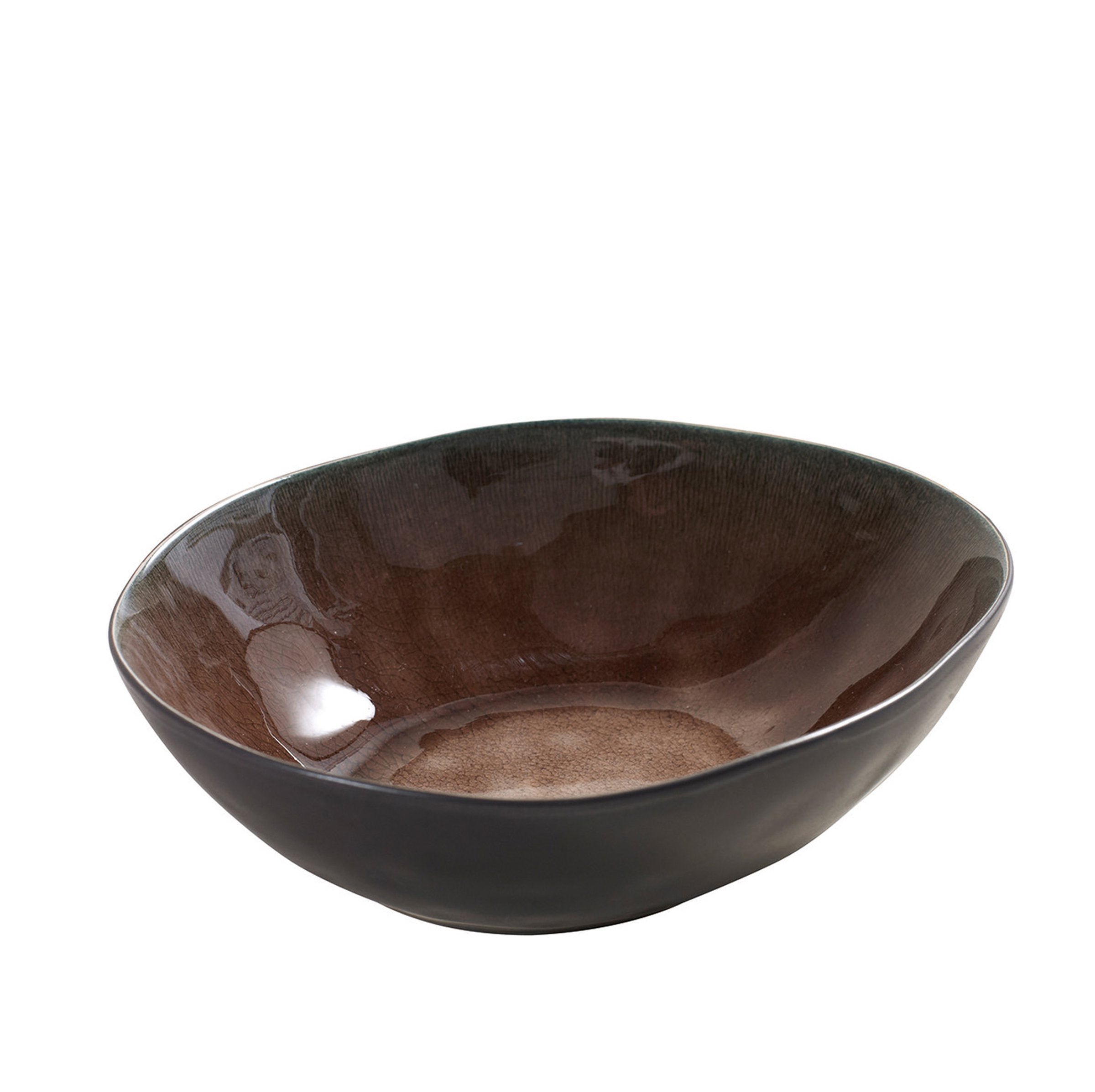 Pure Oval Bowl Brown Large - Set of 2
