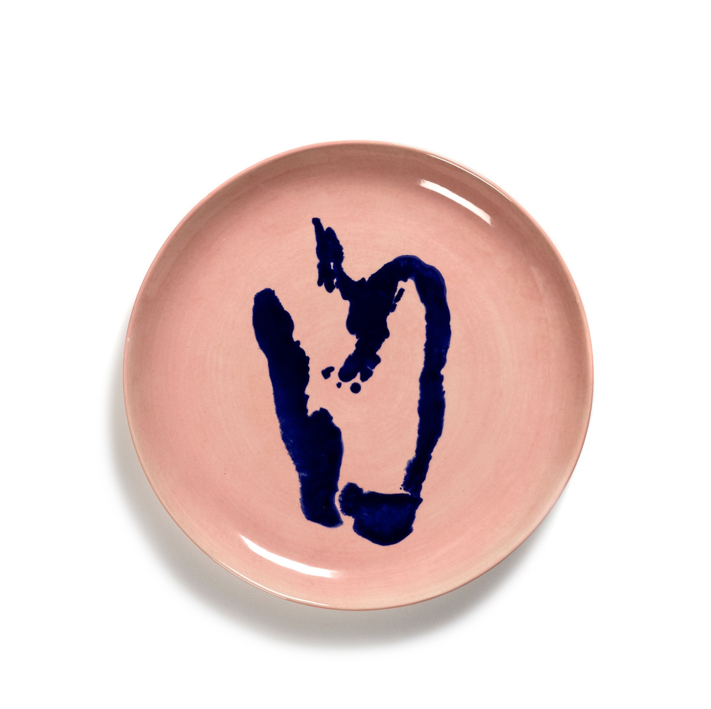 Feast Plate Delicious Pink Pepper Blue - Set of 2