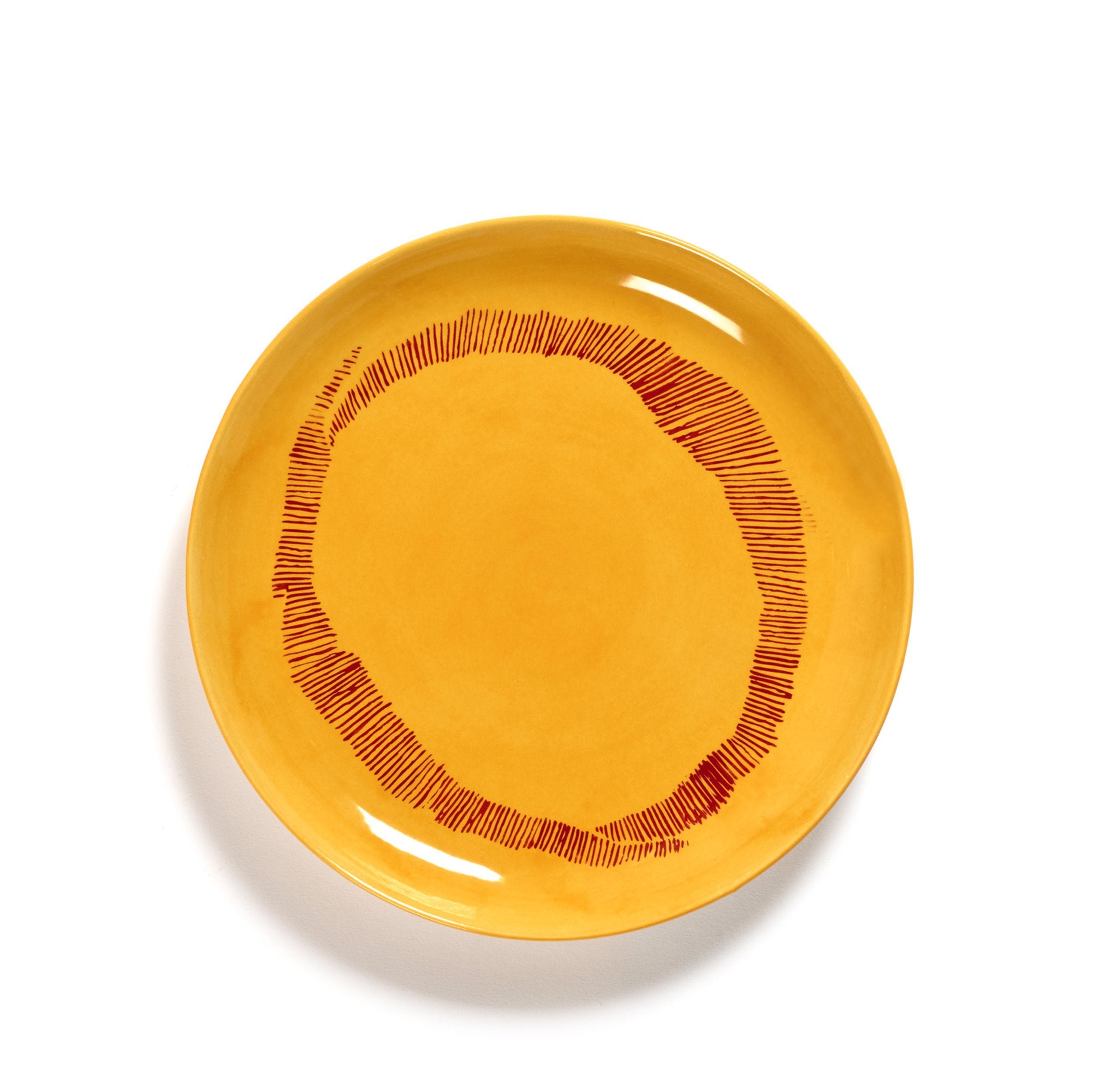 Feast Sunny Yellow Swirl Plate Set of 2